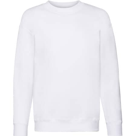Kinder-Sweatshirt in White von Fruit of the Loom (Artnum: F324K