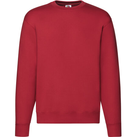 Basic Herren-Sweatshirt mit eingesetzten Ärmeln in Red von Fruit of the Loom (Artnum: F324N