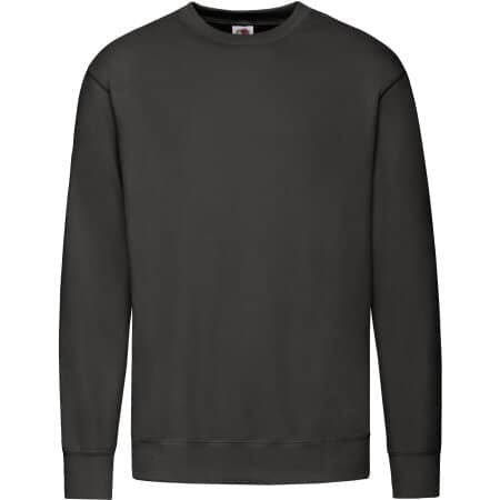 Leichtes Herren-Sweatshirt mit eingesetzten Ärmeln in Light Graphite (Solid) von Fruit of the Loom (Artnum: F330
