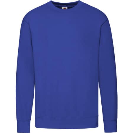 Leichtes Herren-Sweatshirt mit eingesetzten Ärmeln in Royal Blue von Fruit of the Loom (Artnum: F330