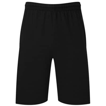 Unisex Iconic 195 Jersey Shorts in Black von Fruit of the Loom (Artnum: F496