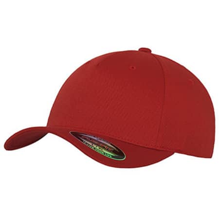Sportliche Flexfit Baseball-Cap in Red von FLEXFIT (Artnum: FX6560