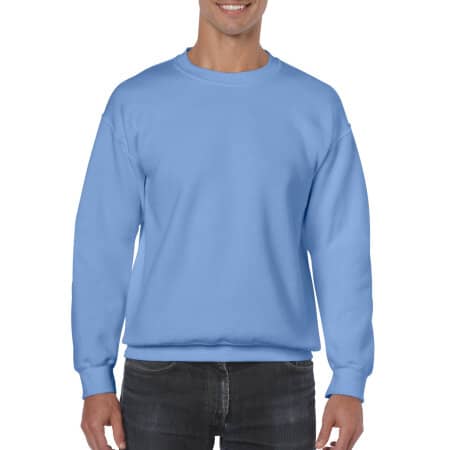Schweres Crew Neck Herren-Sweatshirt in Carolina Blue von Gildan (Artnum: G18000
