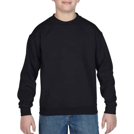Heavy Blend™ Youth Crewneck Sweatshirt in Black von Gildan (Artnum: G18000K