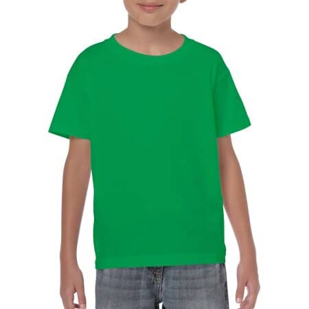 Schweres Kinder T-Shirt in Irish Green von Gildan (Artnum: G5000K