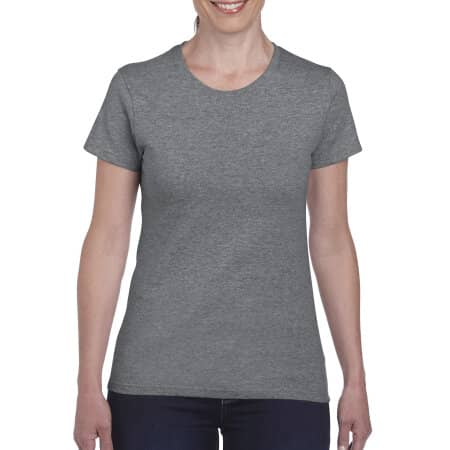 Heavy Cotton™ Ladies` T-Shirt in Graphite Heather von Gildan (Artnum: G5000L