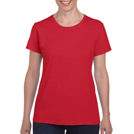 Heavy Cotton™ Ladies` T-Shirt in Red von Gildan (Artnum: G5000L