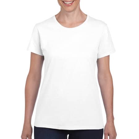 Heavy Cotton™ Ladies` T-Shirt in White von Gildan (Artnum: G5000L