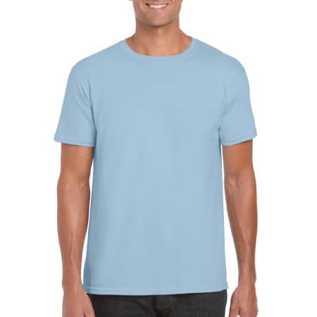 Strapazierfähiges weiches Herren T-Shirt in Light Blue von Gildan (Artnum: G64000