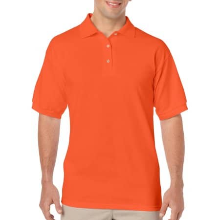 Herren-Poloshirt aus T-Shirt-Stoff in Orange von Gildan (Artnum: G8800