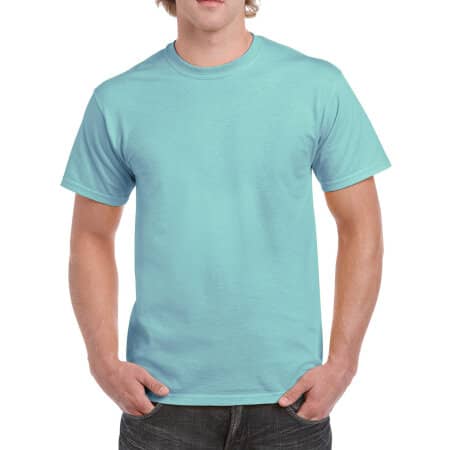 Komfortables strapazierfähiges Herren T-Shirt in Chalky Mint von Gildan (Artnum: GH000
