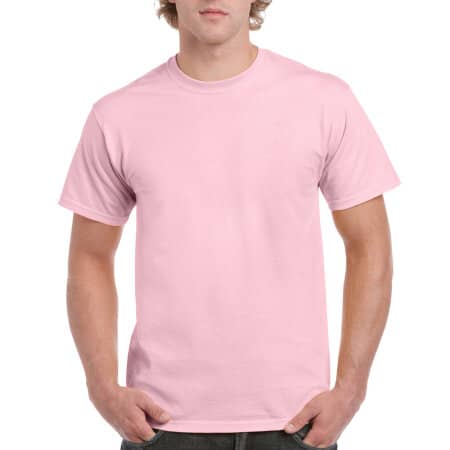 Komfortables strapazierfähiges Herren T-Shirt in Light Pink von Gildan (Artnum: GH000