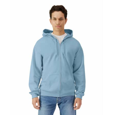 Softstyle® Midweight Fleece Adult Full Zip Hooded Sweatshirt von Gildan (Artnum: GSF600