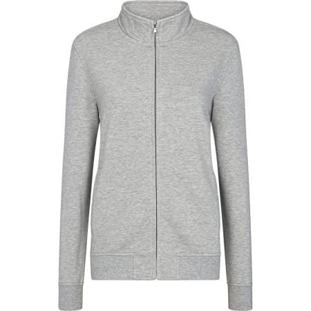 Women´s Premium Full-Zip Sweat Jacket in Grey Melange von HRM (Artnum: HRM1002