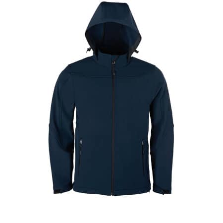Men´s Hooded Soft-Shell Jacket von HRM (Artnum: HRM1101