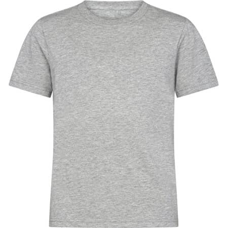 Nachhaltiges Organic Luxury Kinder T-Shirt in Grey Melange von HRM (Artnum: HRM2001
