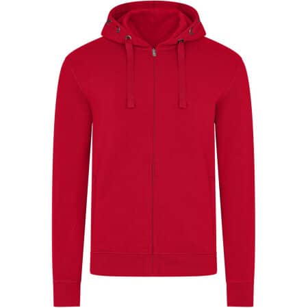 Men´s Premium Hooded Jacket in Red von HRM (Artnum: HRM707
