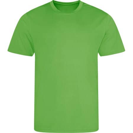 Schnell trocknendes Herren Stretch T-Shirt in Lime Green von Just Cool (Artnum: JC001