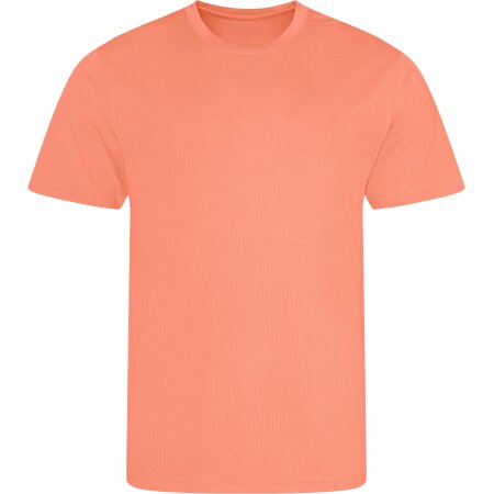 Schnell trocknendes Herren Stretch T-Shirt in Peach Sorbet von Just Cool (Artnum: JC001