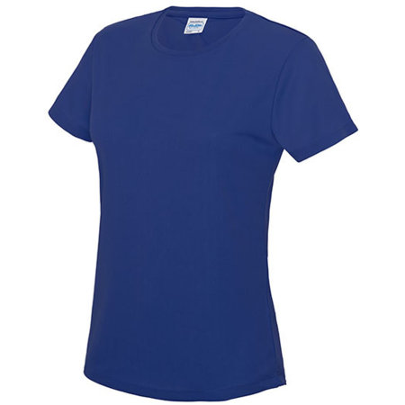 Funktionales Slim Fit Damen T-Shirt in Royal Blue von Just Cool (Artnum: JC005