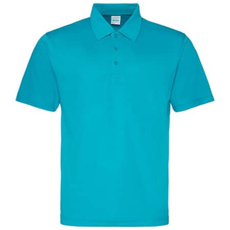 Atmungsaktives Herren-Poloshirt in Turquoise Blue von Just Cool (Artnum: JC040