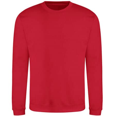 Kuscheliges Herren-Sweatshirt in Fire Red von Just Hoods (Artnum: JH030
