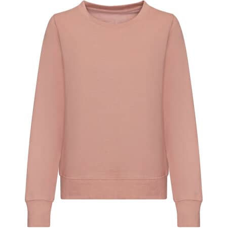 Weiches Damen-Sweatshirt in Dusty Pink von Just Hoods (Artnum: JH030F