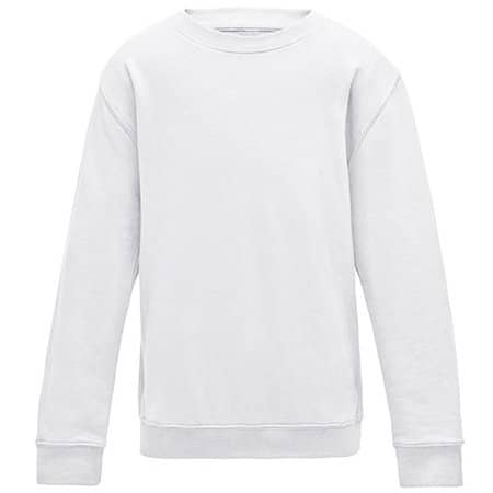 Weiches Kinder-Sweatshirt in Arctic White von Just Hoods (Artnum: JH030K