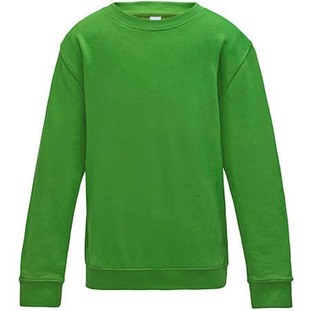 Weiches Kinder-Sweatshirt in Lime Green von Just Hoods (Artnum: JH030K