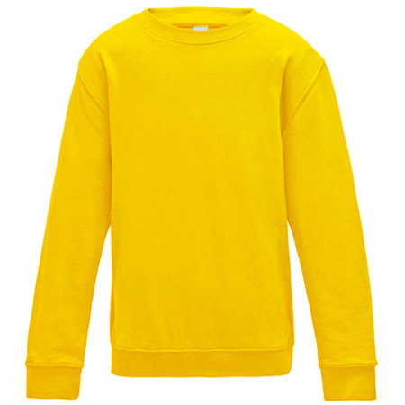 Weiches Kinder-Sweatshirt in Sun Yellow von Just Hoods (Artnum: JH030K