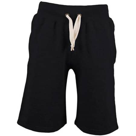 Schwere Herren-Shorts in Jet Black von Just Hoods (Artnum: JH080