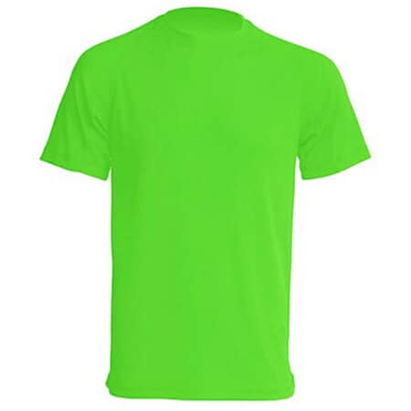 Sport T-Shirt Men in Lime Fluor (Neon) von JHK (Artnum: JHK100