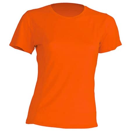Sport T-Shirt Lady in Orange Fluor (Neon) von JHK (Artnum: JHK101