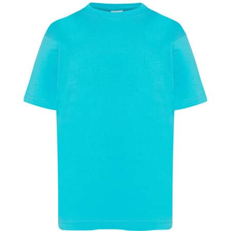 Kids` T-Shirt in Turquoise von JHK (Artnum: JHK150K