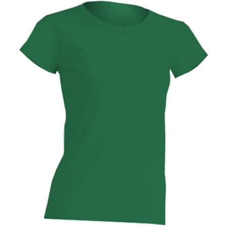 Slim Fit Damen T-Shirt in Kelly Green von JHK (Artnum: JHK152