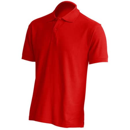 Klassisches Herren-Poloshirt im regulären Schnitt in Red von JHK (Artnum: JHK510
