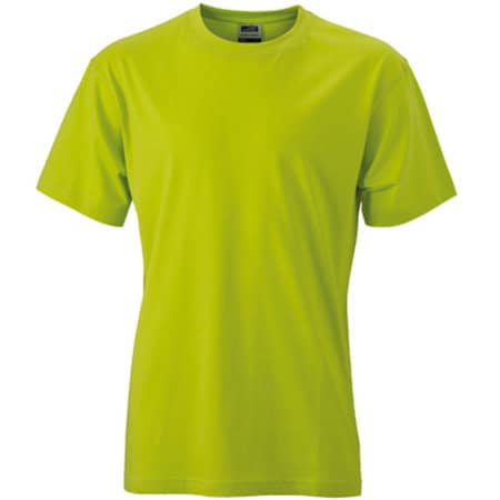 Klassisch-komforatbales Herren T-Shirt in Acid Yellow von James+Nicholson (Artnum: JN001
