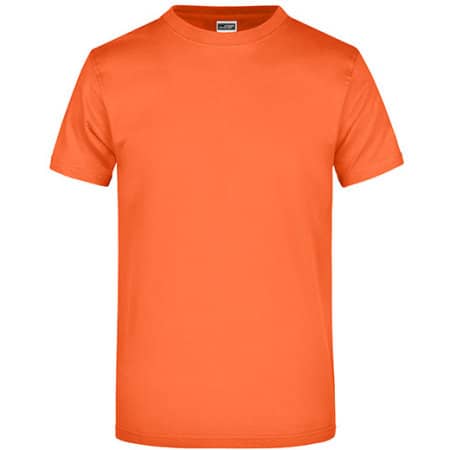 Schweres Herren Komfort T-Shirt in Dark Orange von James+Nicholson (Artnum: JN002
