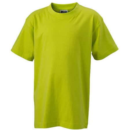 Klassisches Kinder Komfort T-Shirt in Acid Yellow von James+Nicholson (Artnum: JN019