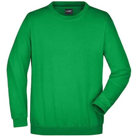 Schweres Herren-Sweatshirt in Fern Green von James+Nicholson (Artnum: JN040