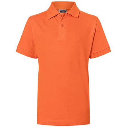 Klassisches Kinder-Poloshirt in Dark Orange von James+Nicholson (Artnum: JN070K