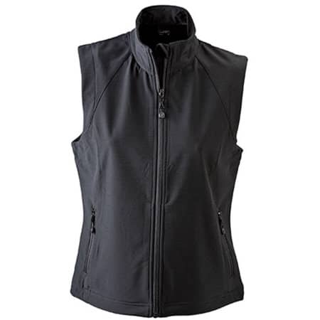 Ladies` Softshell Vest JN1023 in Black von James+Nicholson (Artnum: JN1023