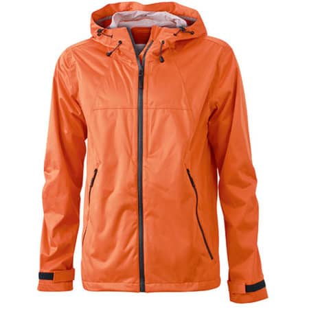 Men`s Outdoor Jacket in Dark Orange|Iron Grey von James+Nicholson (Artnum: JN1098