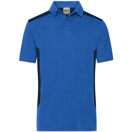 Herren Workwear Poloshirt aus nachhaltiger Bio-Baumwolle in Royal|Navy von James+Nicholson (Artnum: JN1826