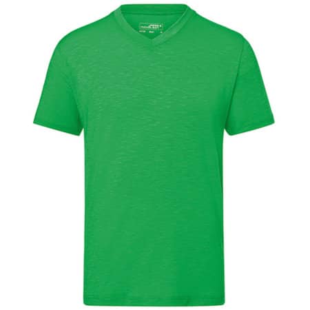 Men`s Slub T-Shirt in Fern Green von James+Nicholson (Artnum: JN750