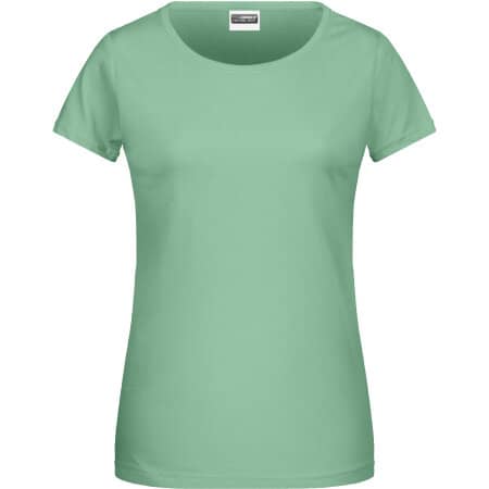 Damen Basic T-Shirt in Jade Green von James+Nicholson (Artnum: JN8007
