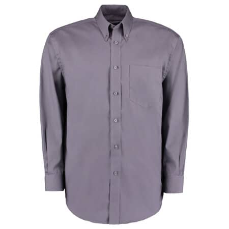 Premium Oxford-Hemd mit Brusttasche in Charcoal von Kustom Kit (Artnum: K105