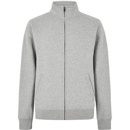 Regular Fit Zipped Sweatshirt in Heather Grey von Kustom Kit (Artnum: K334