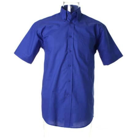 Klassisches Kurzarm-Hemd mit Brusttasche in Italian Blue von Kustom Kit (Artnum: K350