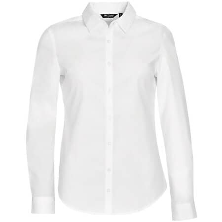 Women`s Long Sleeve Stretch Shirt Blake in White von SOL´S (Artnum: L01427